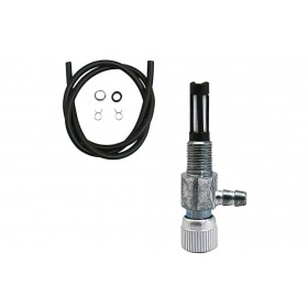 Degvielas krāns universāls M10, uzskrūvējams ar šļūteni un skavām