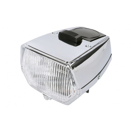 Headlight square chrome w/ speedometer bezel Puch Maxi N / Europa Headlight square chrome w/ speedometer bezel Puch Maxi N / Europa