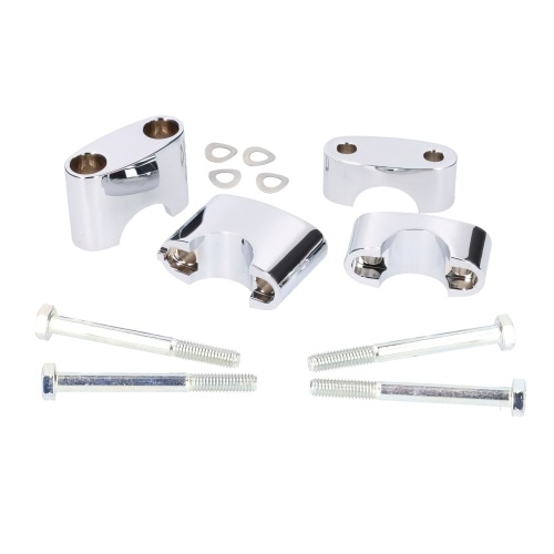 Handlebar Clamps chrome Simson S50 / S51 / S70 Handlebar Clamps chrome Simson S50 / S51 / S70