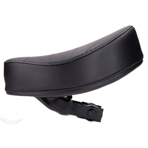 Sēdeklis melns, melns, stepēts, atsperots, ar Puch logotipu Sēdeklis melns, melns, stepēts, atsperots, ar Puch logotipu