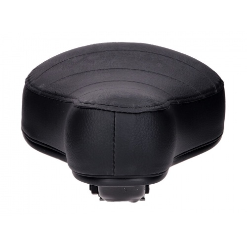 Seat flat 60mm quilted black moped Seat flat 60mm quilted black moped
