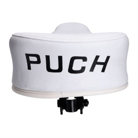 Sēdeklis jauna tipa balts ar Puch logo