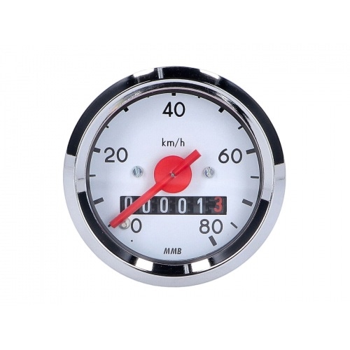 Спидометр 80 км/ч круглый d.48 мм Simson S50 / S51 / Schwalbe Спидометр 80 км/ч круглый d.48 мм Simson S50 / S51 / Schwalbe
