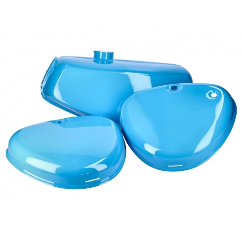 Fuel Tank and Side Panel Set blue Simson S50 / S51 / S70 Fuel Tank and Side Panel Set blue Simson S50 / S51 / S70