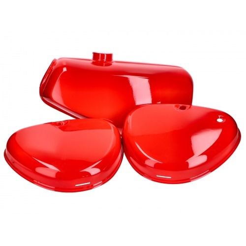 Fuel Tank and Side Panel Set red Simson S50 / S51 / S70 Fuel Tank and Side Panel Set red Simson S50 / S51 / S70