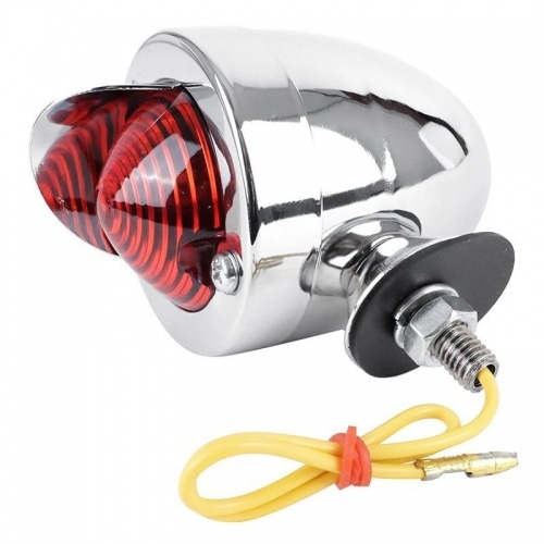 Additional Headlight chrome / red Additional Headlight chrome / red