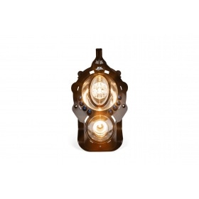 Priekšējo lukturu maska (dubultā) melna Peugeot Ludix