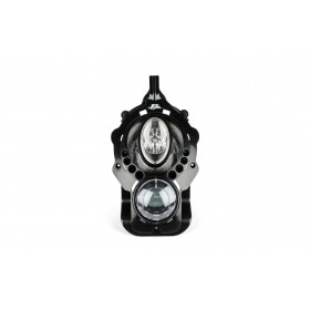 Priekšējo lukturu maska (dubultā) melna Peugeot Ludix