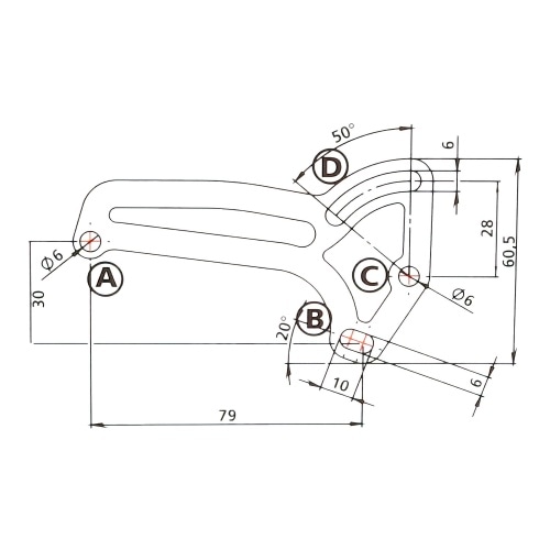 Numura numura zīmes turētājs sānu montāžai Piaggio / Vespa Numura numura zīmes turētājs sānu montāžai Piaggio / Vespa