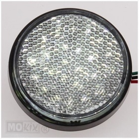 Reflector with LEDs round 58mm white