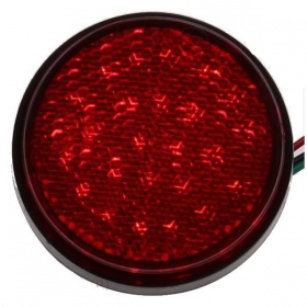 Reflector round 58mm with red LED