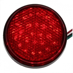Reflector round 58mm with red LED