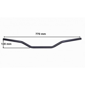 Руль эндуро стальной черный Rieju MRT