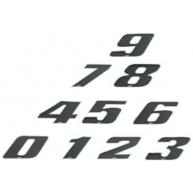 Racing Number Stickers black small
