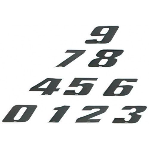 Racing Number Stickers black small Racing Number Stickers black small