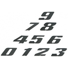 Racing Number Stickers black small