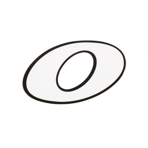 Sticker Start No, number 0, white with black outline, 13cm Sticker Start No, number 0, white with black outline, 13cm