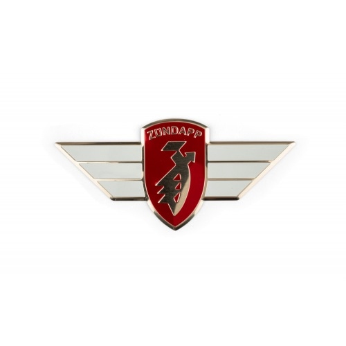 Uzlīme Zündapp Wing 98x47mm sarkana / balta Uzlīme Zündapp Wing 98x47mm sarkana / balta