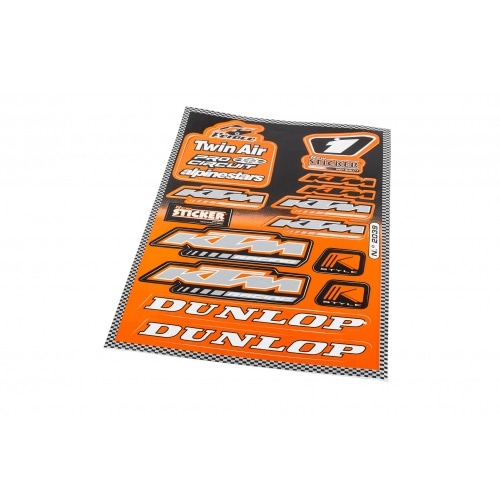 Uzlīmju lapa Sponsors KTM 33x22cm Uzlīmju lapa Sponsors KTM 33x22cm