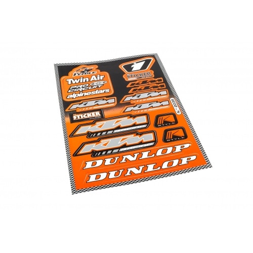 Uzlīmju lapa Sponsors KTM 33x22cm Uzlīmju lapa Sponsors KTM 33x22cm