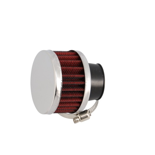 Air Filter round D.61mm type KN straight D.25-35mm chrome / red Air Filter round D.61mm type KN straight D.25-35mm chrome / red