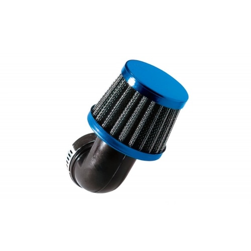 Tun'R Air Filter d.28-35 conical KN 90° angle blue Tun'R Air Filter d.28-35 conical KN 90° angle blue