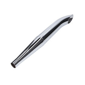 Exhaust swiing sidepipe 28/60mm chrome moped