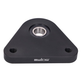 Пластина подшипника заднего колеса поворотная Racing Alu черная Piaggio Ciao