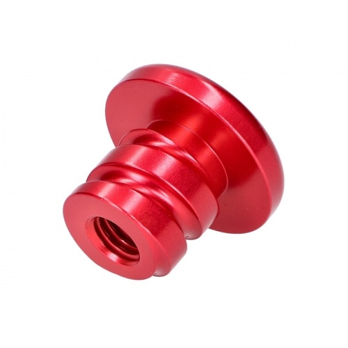 Atsperu stiprinājuma alumīnija šarnīrveida dakša sarkana Puch Maxi / X30 Atsperu stiprinājuma alumīnija šarnīrveida dakša sarkana Puch Maxi / X30