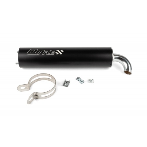 Rear silencer Tecnigas Q-TRE, black Rear silencer Tecnigas Q-TRE, black