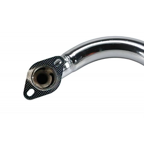 Exhaust system Tecnigas Q-TRE, Piaggio, chrome matt, with CE-mark Exhaust system Tecnigas Q-TRE, Piaggio, chrome matt, with CE-mark