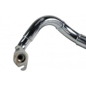 Exhaust system Tecnigas Q-TRE, Peugeot vertical, chrome, homologated