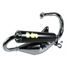 Exhaust system Tecnigas Q-TRE, Peugeot vertical, chrome, homologated
