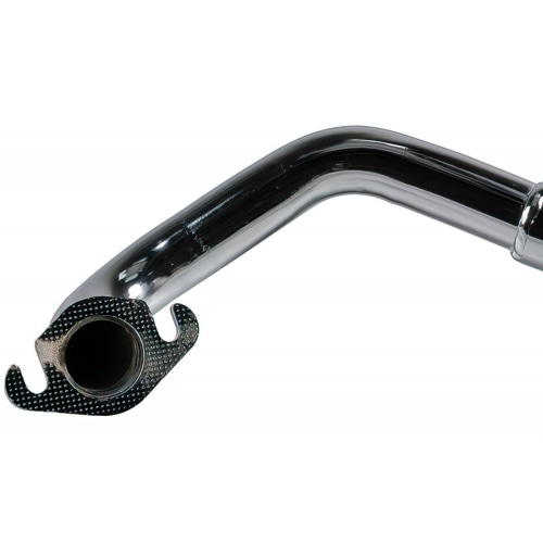 Exhaust system Tecnigas Q-TRE, Kymco horizontal, chrome, NOT homologated Exhaust system Tecnigas Q-TRE, Kymco horizontal, chrome, NOT homologated