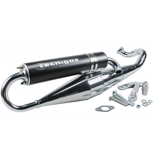 Выхлоп Tecnigas NEXT R chrom, Italjet Formula 50, без омологации Выхлоп Tecnigas NEXT R chrom, Italjet Formula 50, без омологации