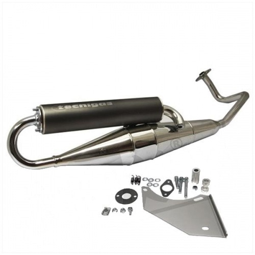 Exhaust Tecnigas Next-R chrome GY6 4-stroke CE Exhaust Tecnigas Next-R chrome GY6 4-stroke CE