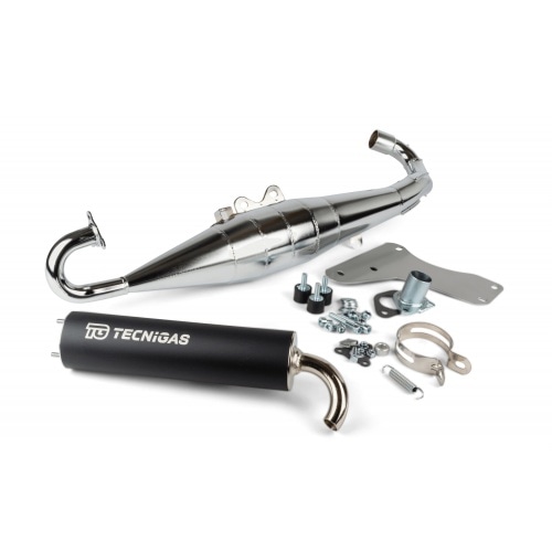 Exhaust system Tecnigas RS, Piaggio Maxi 125/150/180, chrome Exhaust system Tecnigas RS, Piaggio Maxi 125/150/180, chrome