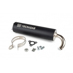 Exhaust Tecnigas RS, Piaggio Maxi 125/150/180, chrome