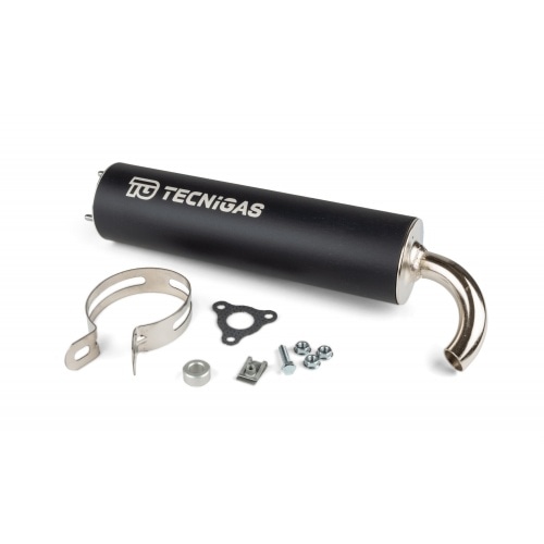 Exhaust system Tecnigas RS, Piaggio Maxi 125/150/180, chrome Exhaust system Tecnigas RS, Piaggio Maxi 125/150/180, chrome