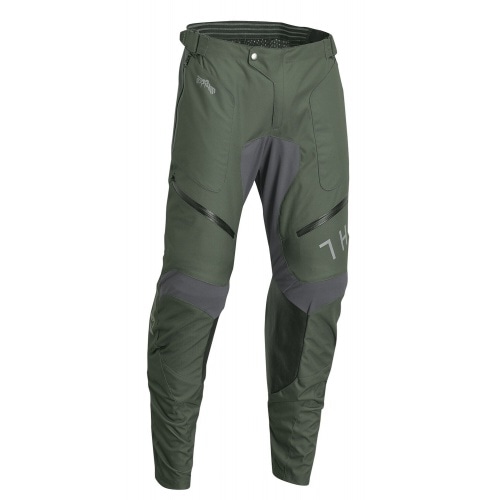 MX Pants Thor Terrain "In the boot" army green / charcoal MX Pants Thor Terrain "In the boot" army green / charcoal