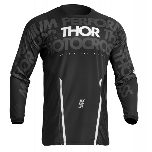 MX Jersey Thor Pulse Mono black / white MX Jersey Thor Pulse Mono black / white