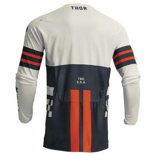 MX Jersey Thor Pulse Combat Youth navy blue / white MX Jersey Thor Pulse Combat Youth navy blue / white