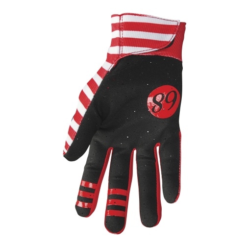 MX Gloves Hallman Mainstay Slice white / red MX Gloves Hallman Mainstay Slice white / red