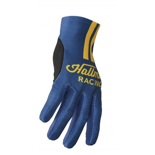 MX Gloves Hallman Mainstay Roosted yellow / navy blue MX Gloves Hallman Mainstay Roosted yellow / navy blue