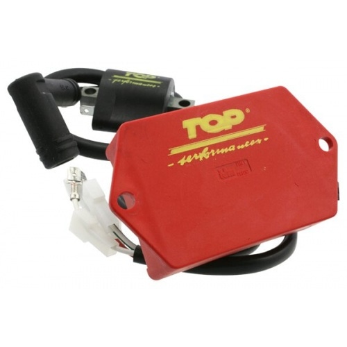 CDI bloks ar maināmu laika iestatījumu + HT aizdedzes spole Top Performances AM6 CDI bloks ar maināmu laika iestatījumu + HT aizdedzes spole Top Performances AM6