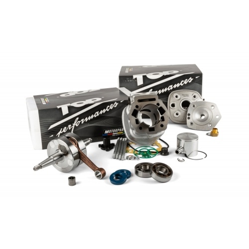 Tūninga komplekts 86cc Top Performances 86cc čuguna cilindrs + kloķvārpsta Derbi Euro 3 Tūninga komplekts 86cc Top Performances 86cc čuguna cilindrs + kloķvārpsta Derbi Euro 3