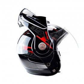 Modular Helmet Trendy Reverse black / red glossy