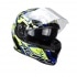 Full Face Helmet double visor Trendy T-602 Skiddy blue / yellow glossy Full Face Helmet double visor Trendy T-602 Skiddy blue / yellow glossy