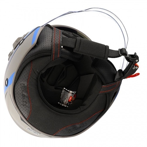 Jet / Open Face ķivere Trendy T-406 Hopis pelēka/mzila/matēta melna XS Jet / Open Face ķivere Trendy T-406 Hopis pelēka/mzila/matēta melna XS