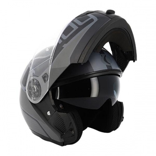Casque modulable double visor Trendy T-704 Zunis grey/matte black Casque modulable double visor Trendy T-704 Zunis grey/matte black